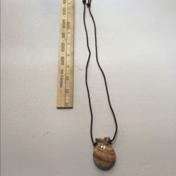Brown stone necklace - Picture 1 of 4